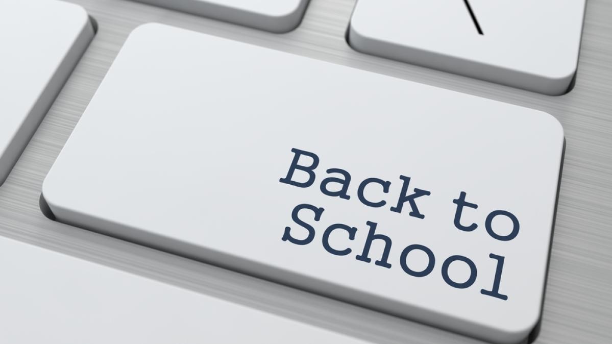 Back to school on keyboard