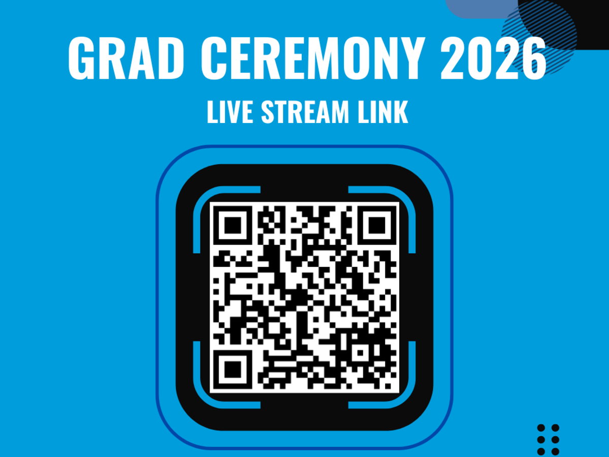 Grad Ceremony 2026 Live stream link scan here