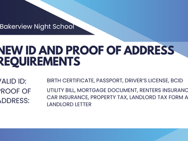 New Id and proof of address requirements