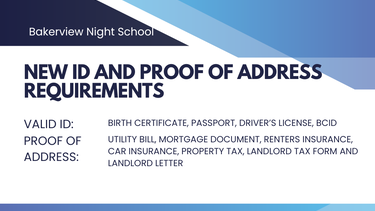 New Id and proof of address requirements